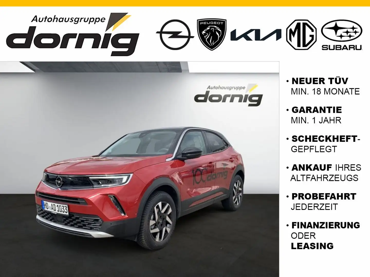Opel Mokka B Elegance 1.2, SHZ, Kamera hi Rood - 1