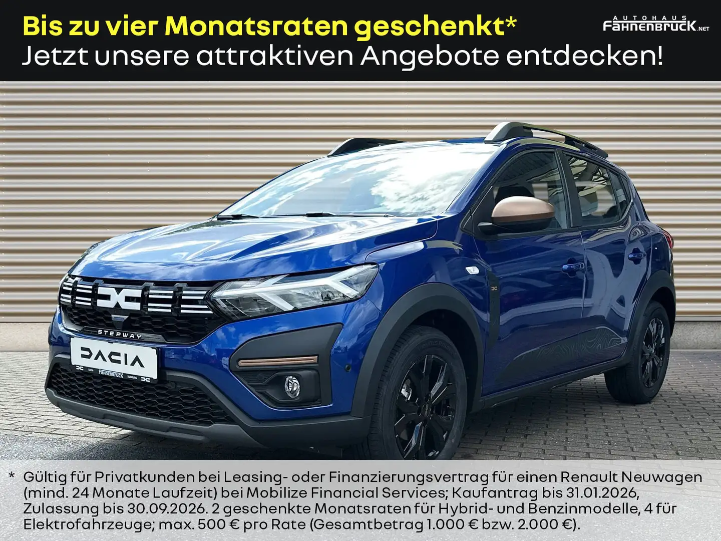 Dacia Sandero Stepway Extreme TCe 110 Navi Sitzheizung Blau - 1