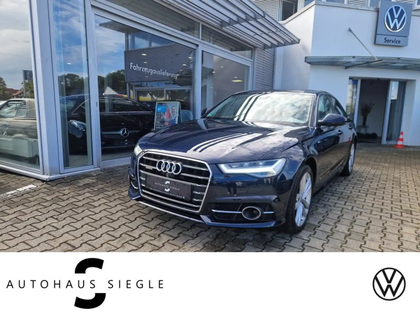 Audi A6 3.0 TDI quattro S-line S-tronic Leder LED Navi Kam Blau - 1