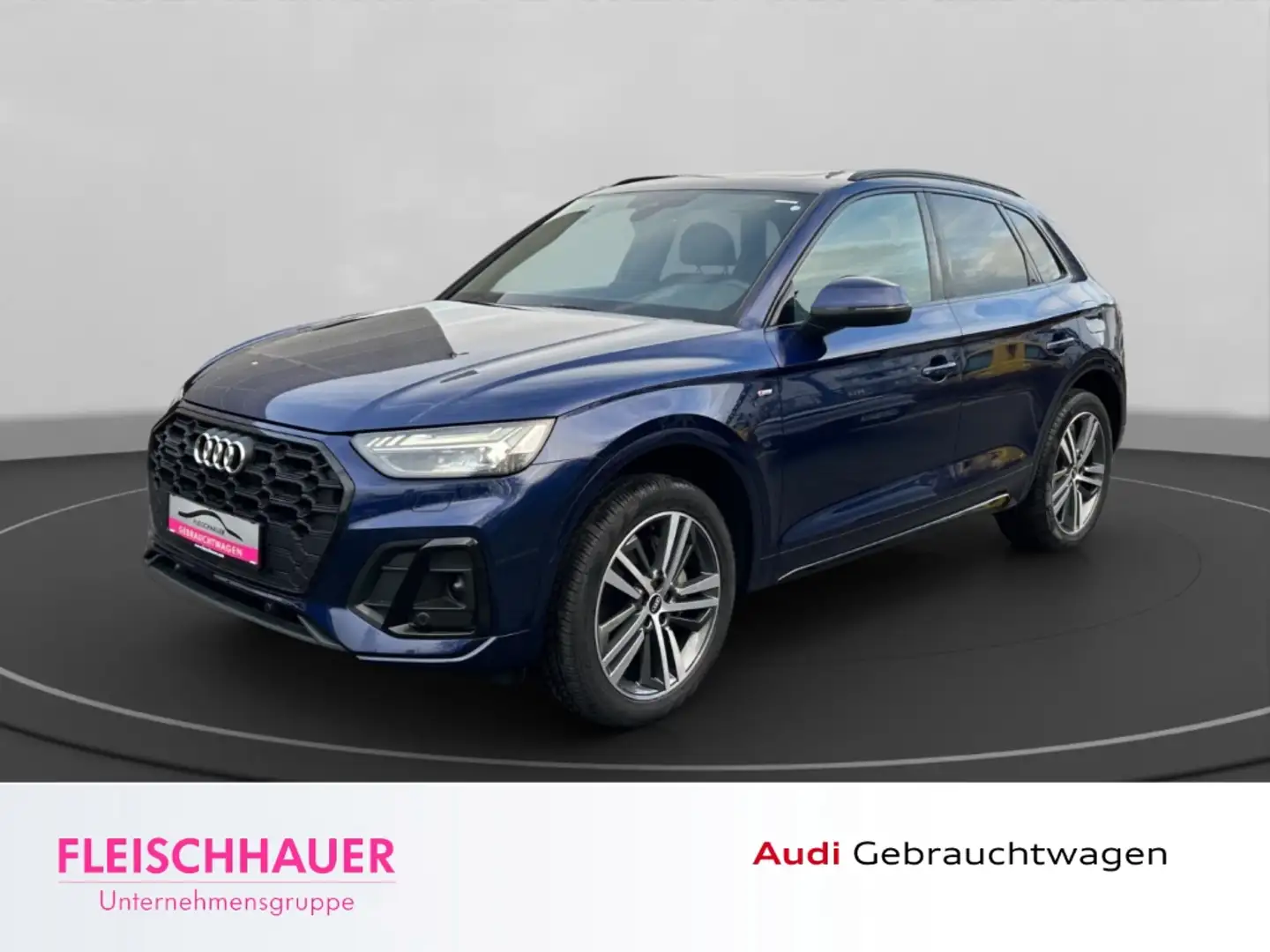 Audi Q5 S line 50 TFSI e quattro DSG+LEDER+PANORAMADA Blau - 1