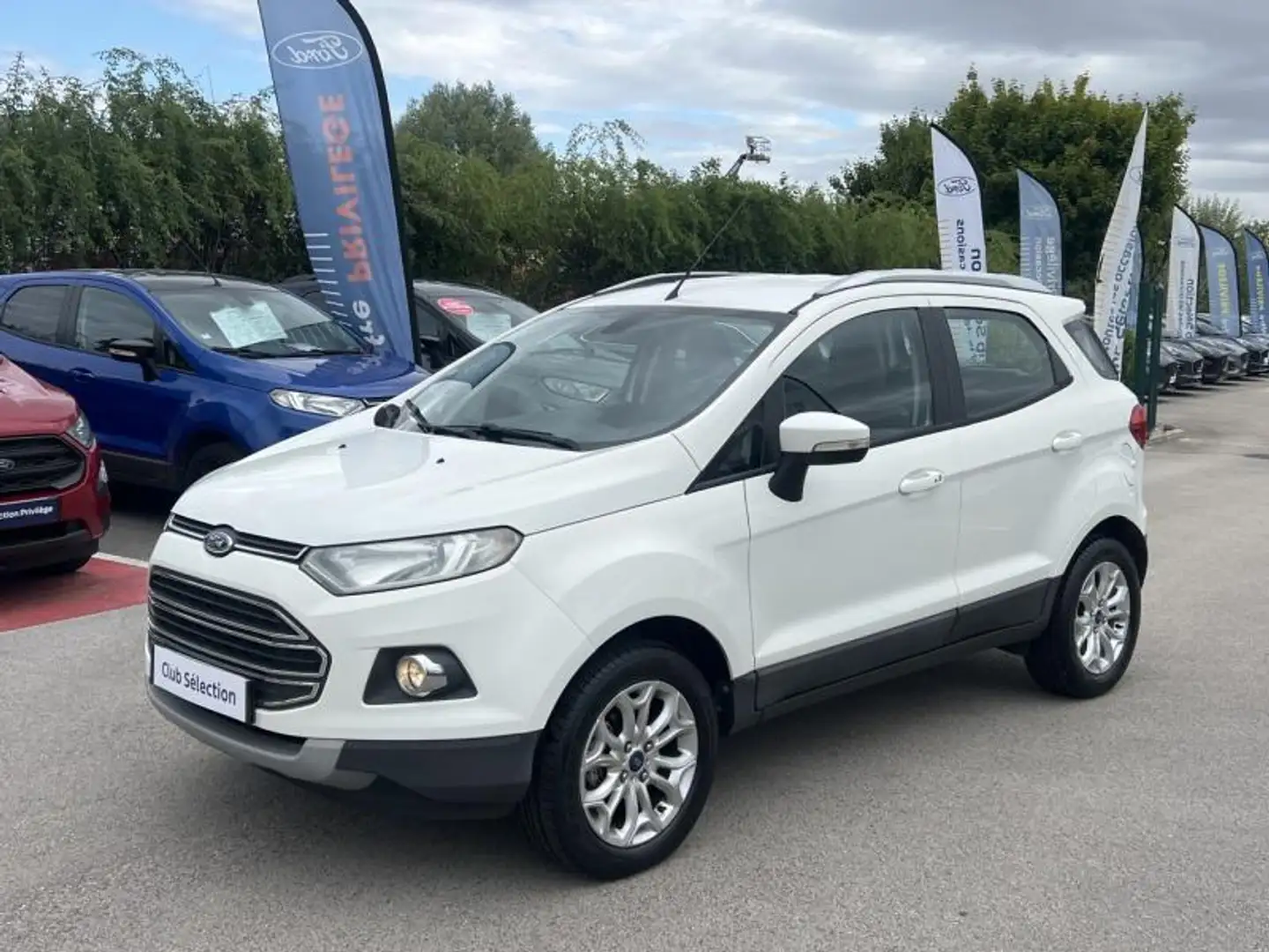 Ford EcoSport 1.0 EcoBoost 125ch Titanium Blanc - 1