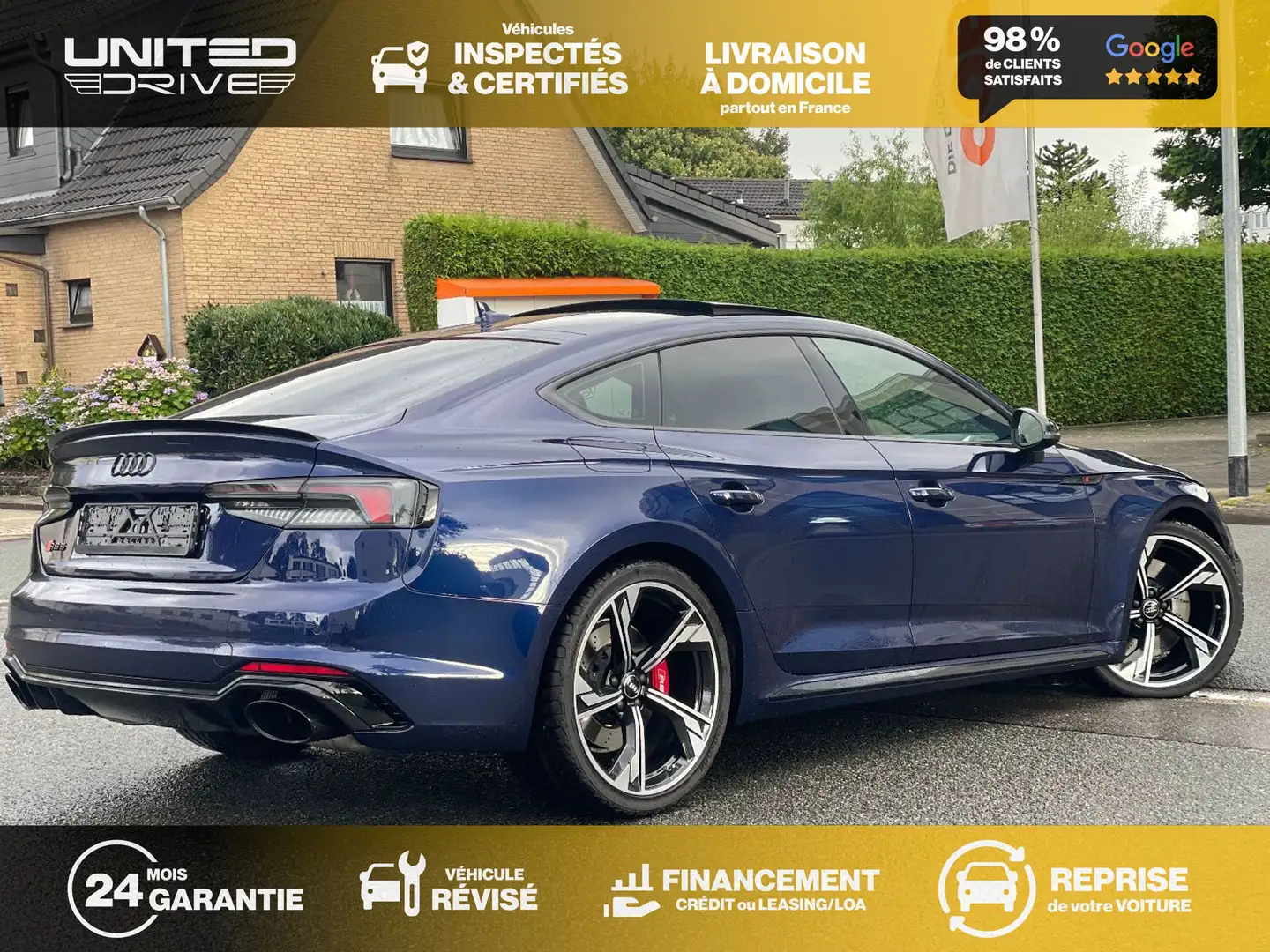 Audi RS5 Sportback V6 2.9 TFSi 450 Tiptronic 8 Quattro Bleu - 2