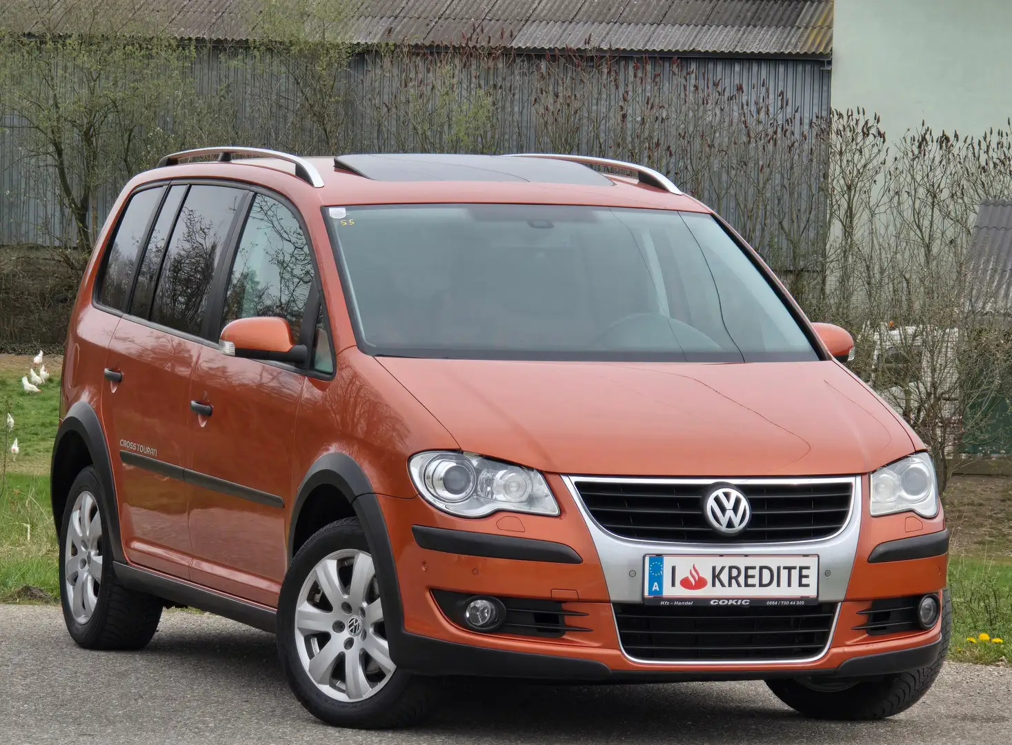Volkswagen Cross Touran Top* Kredit* 7 Sitzer* Navi* Tempomat* Sitzheizung Portocaliu - 2