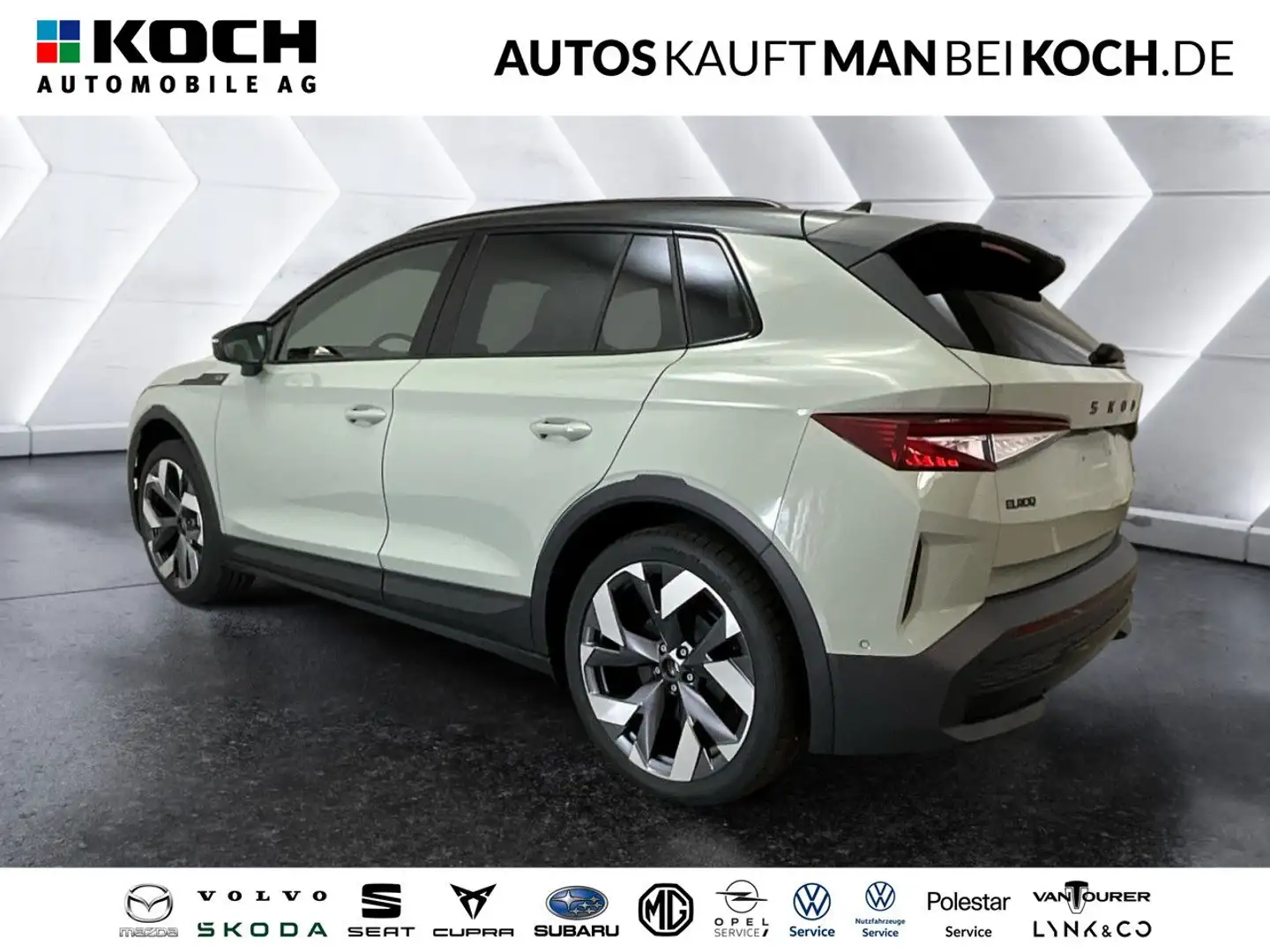 Skoda Elroq 85 FIRST EDITION MAXX SPORT Sportpaket Navi Groen - 1