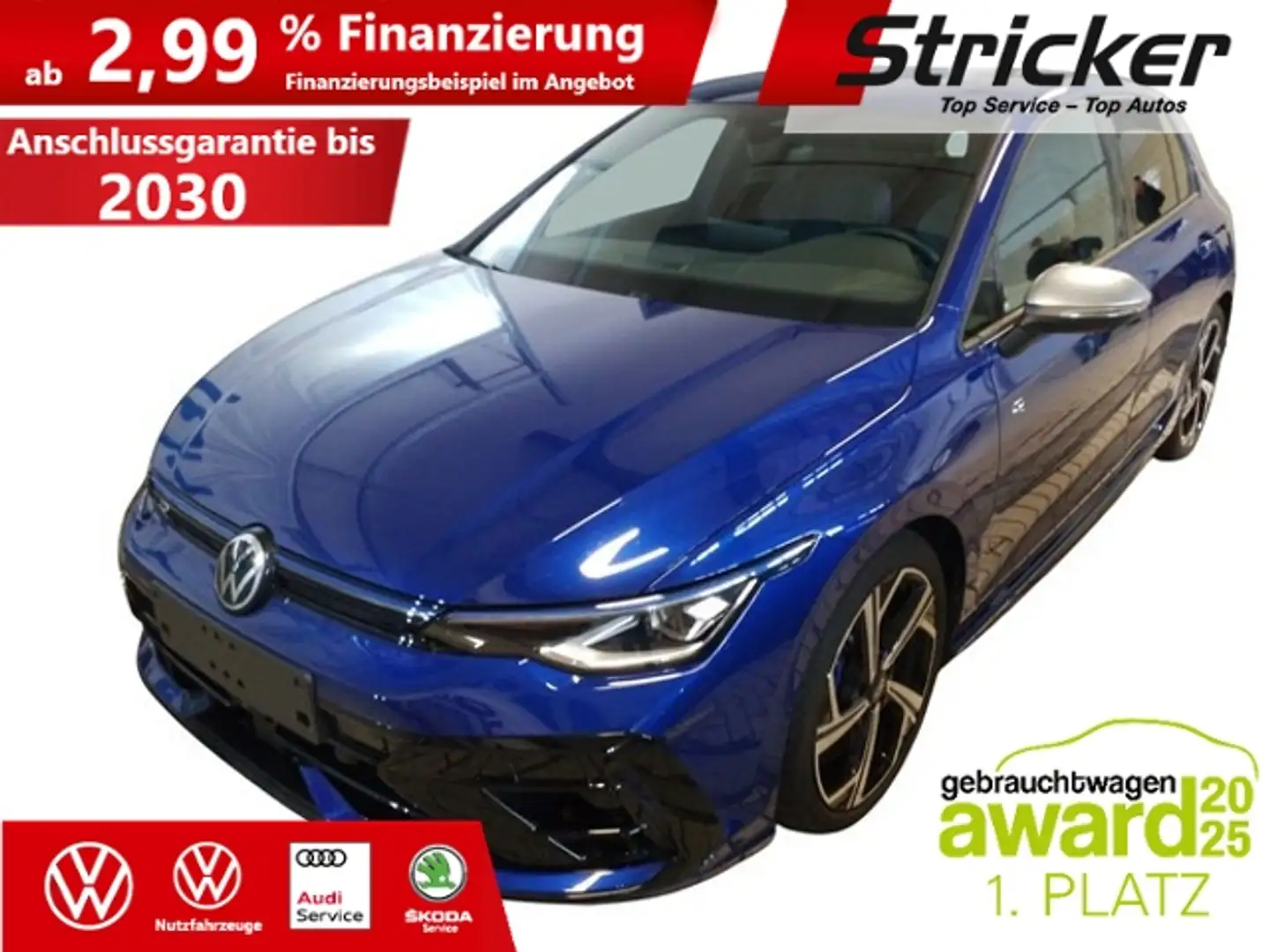 Volkswagen Golf R 2.0TSI DSG 399,-ohne Anzahlung Area View DCC Blau - 2