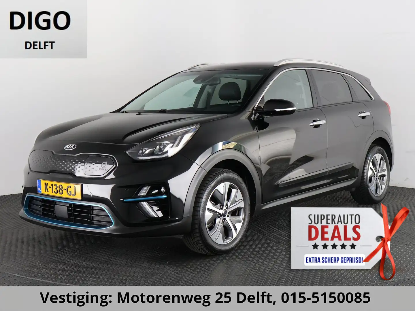 Kia e-Niro ExecutiveLine 64 kWh 1e EIG ACCUTEST 100% BIJNA 20 Zwart - 1