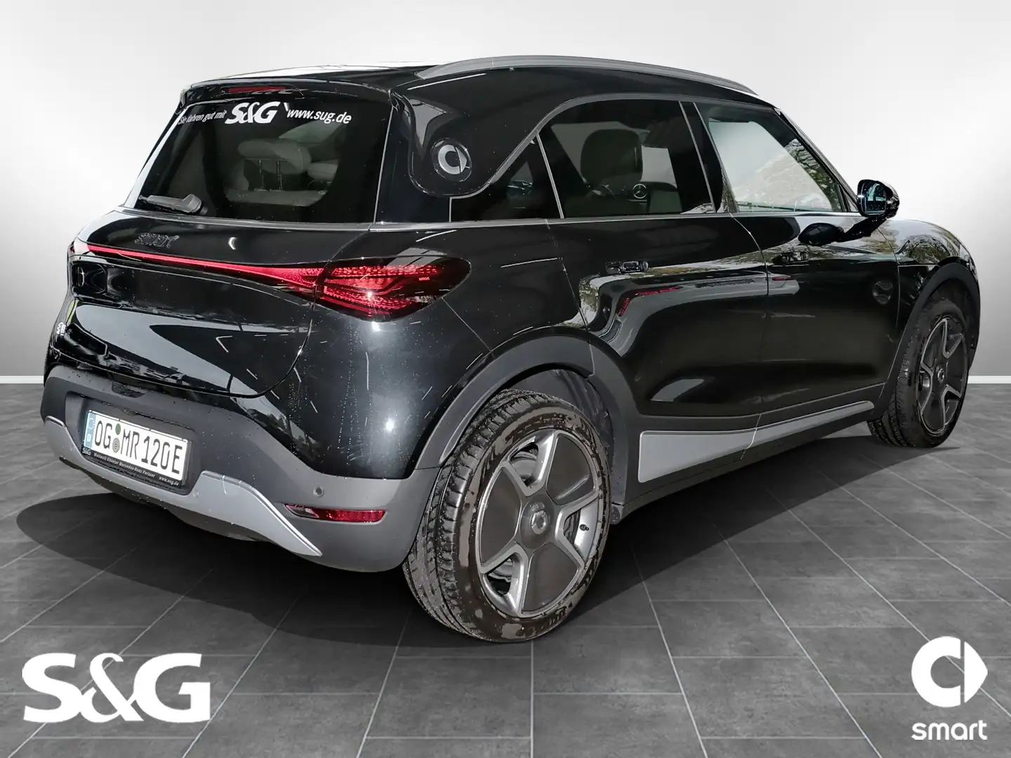 smart #1 PRO+ 22KW+Navigation+LED+360°Kamera+Glasdach Schwarz - 2