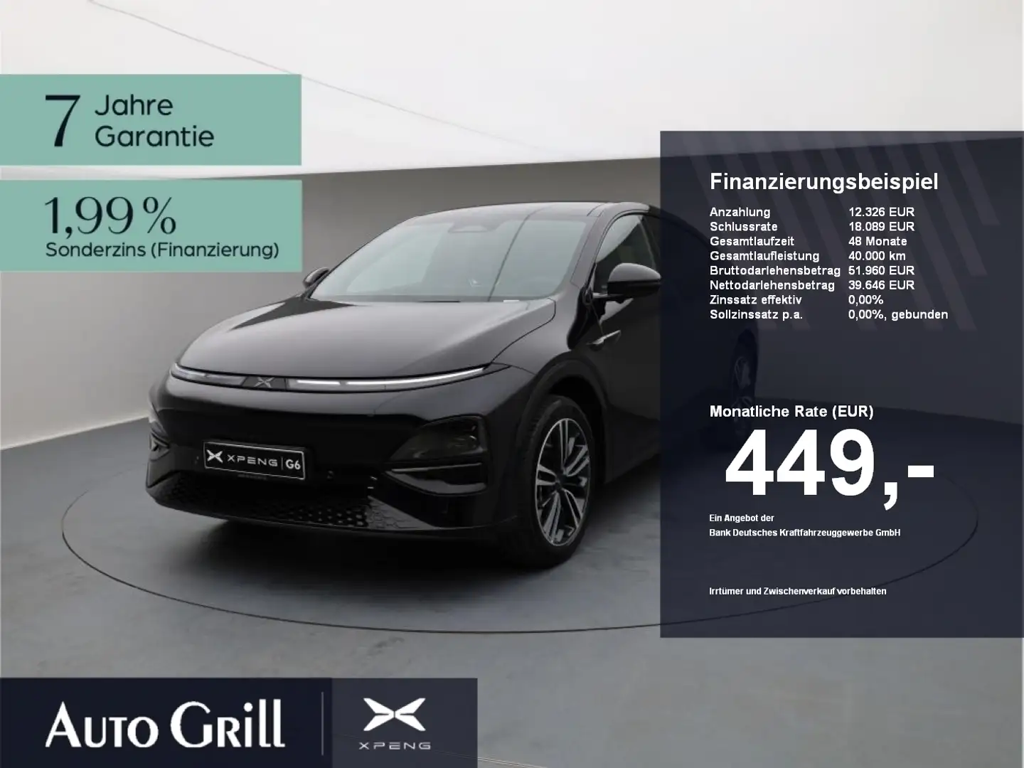 Xpeng G6 RWD Long Range AHK CarPlay 360Kam ACC Pano Azul - 1