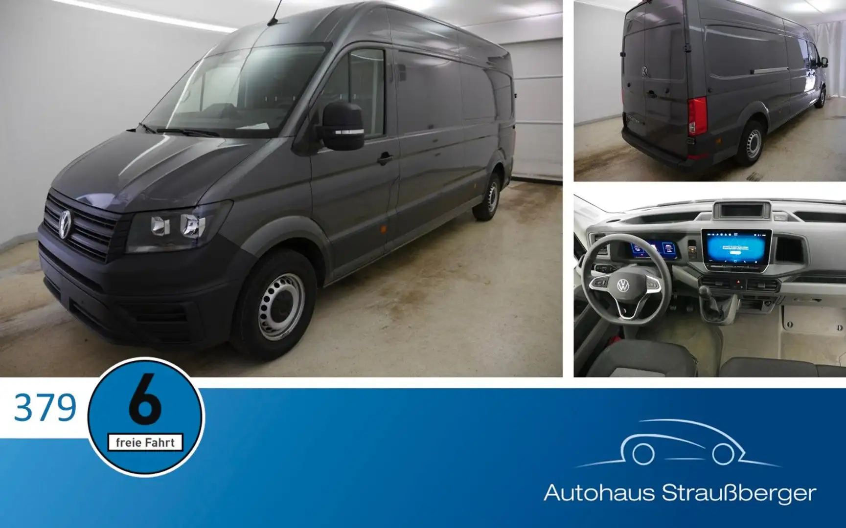 Volkswagen Crafter Kasten 35 LRH RFK KLIMA 270°-Türen SHZ Grau - 1