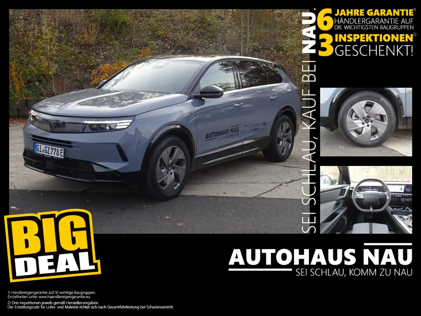 Opel Grandland GS Plug-in-Hybrid Schiebedach! Grau - 1