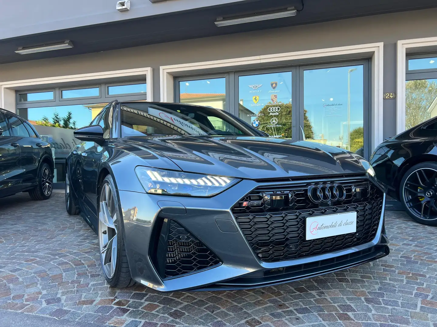 Audi RS6 RS6 Avant 4.0 mhev -TETTO-22"-MATRIX-ACC-UFFICIALE Grigio - 1