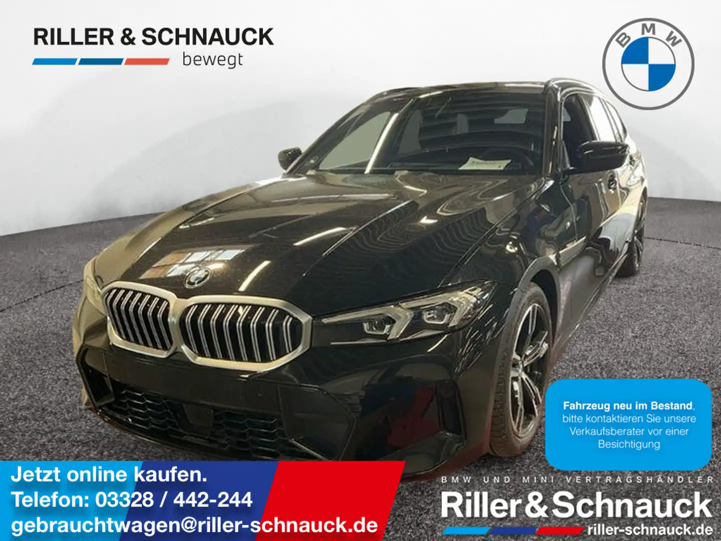 BMW 330 i Touring xDrive M Sport AHK+KAM+ACC+LED+S Noir - 1