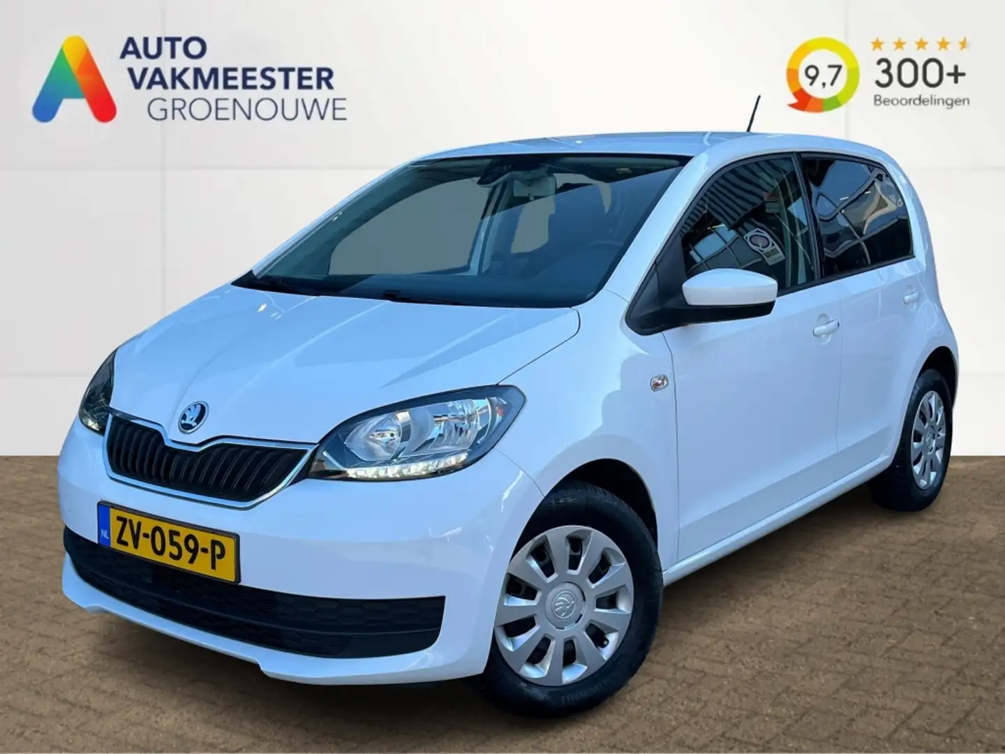 Skoda Citigo 1.0 Greentech Ambition / Airco / Cruise / Bluetoot Blanc - 1