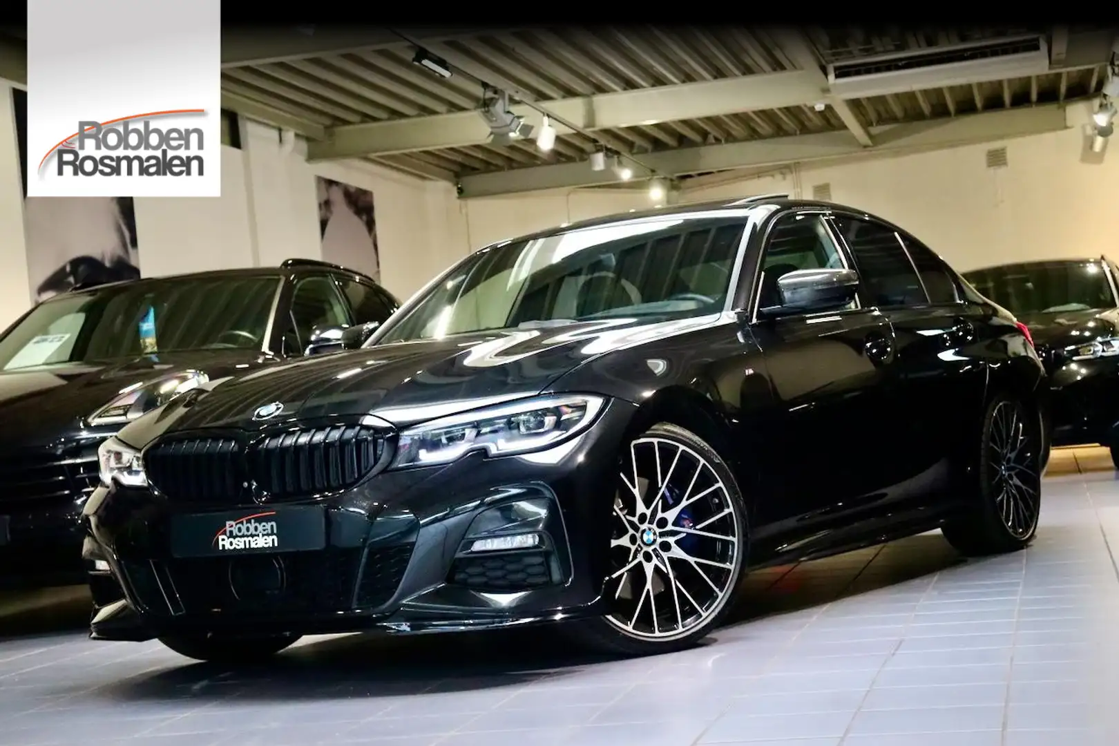 BMW 330 3-serie 330i High Ex Ed. M Sport|NL|OpenDk|ACC|HuD Zwart - 1