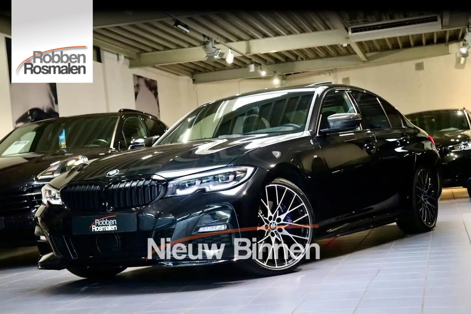 BMW 330 3-serie 330i High Ex Ed. M Sport|NL|OpenDk|ACC|HuD Czarny - 1
