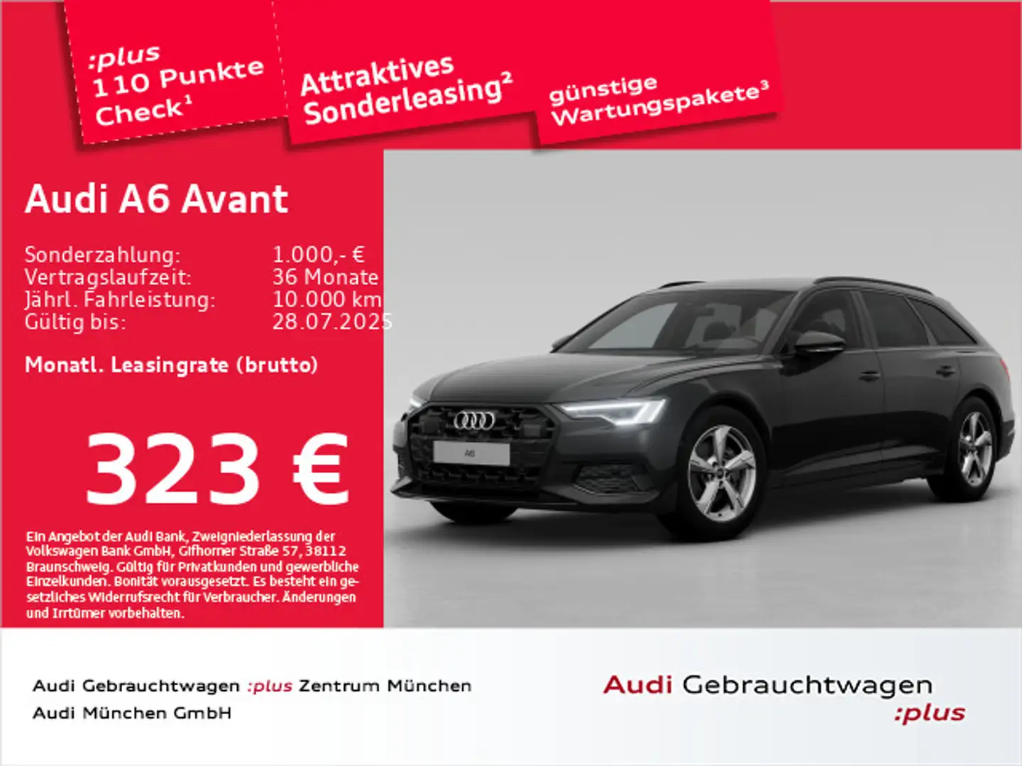 Audi A6 40 TDI S tronic advanced HuD/Kameras/Ma Schwarz - 1