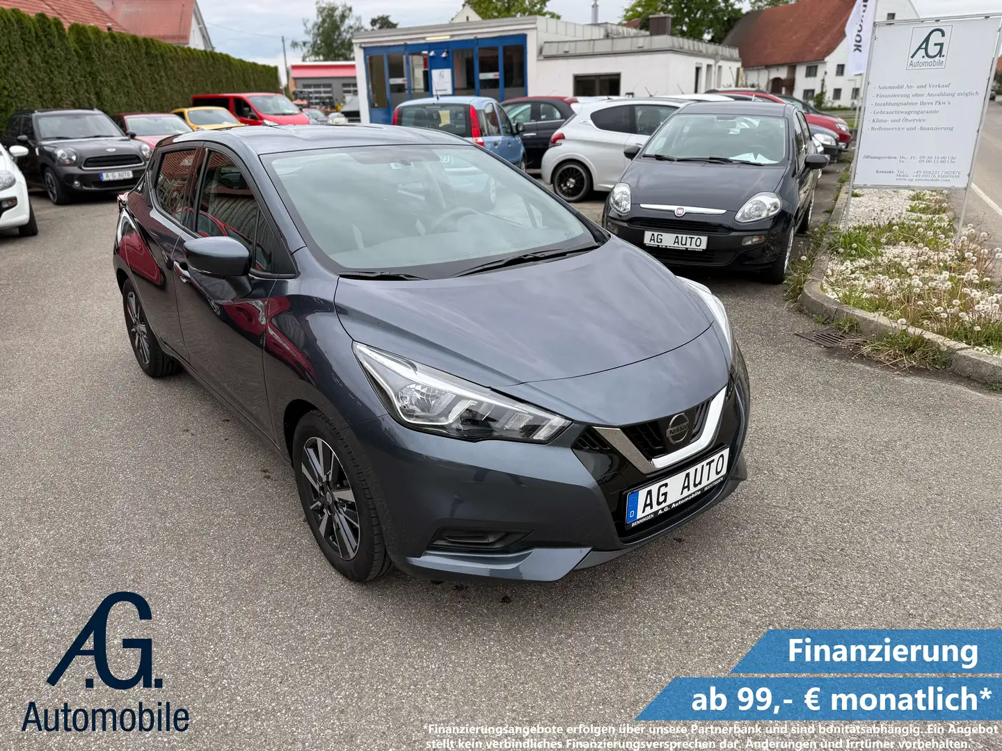 Nissan Micra Acenta +Garantie Klima Navi Alu Tempomat DAB Gris - 1