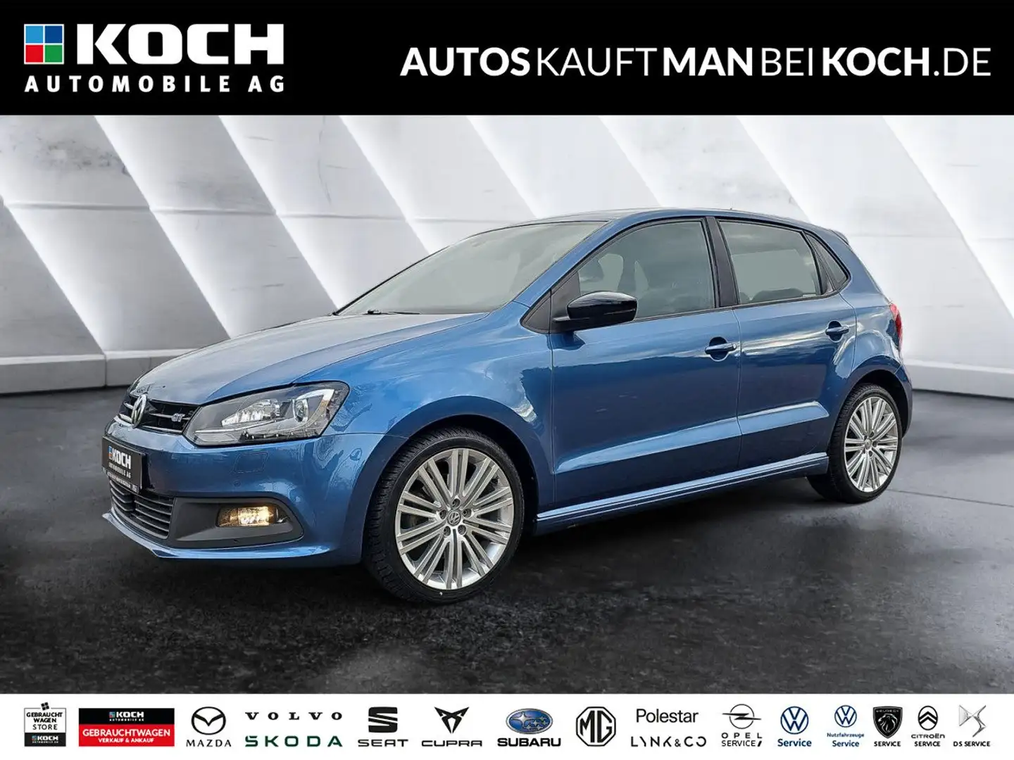 Volkswagen Polo 1.4 TSI GT ACC XENON ACC NAVI SHZ PDC V+H Blau - 1