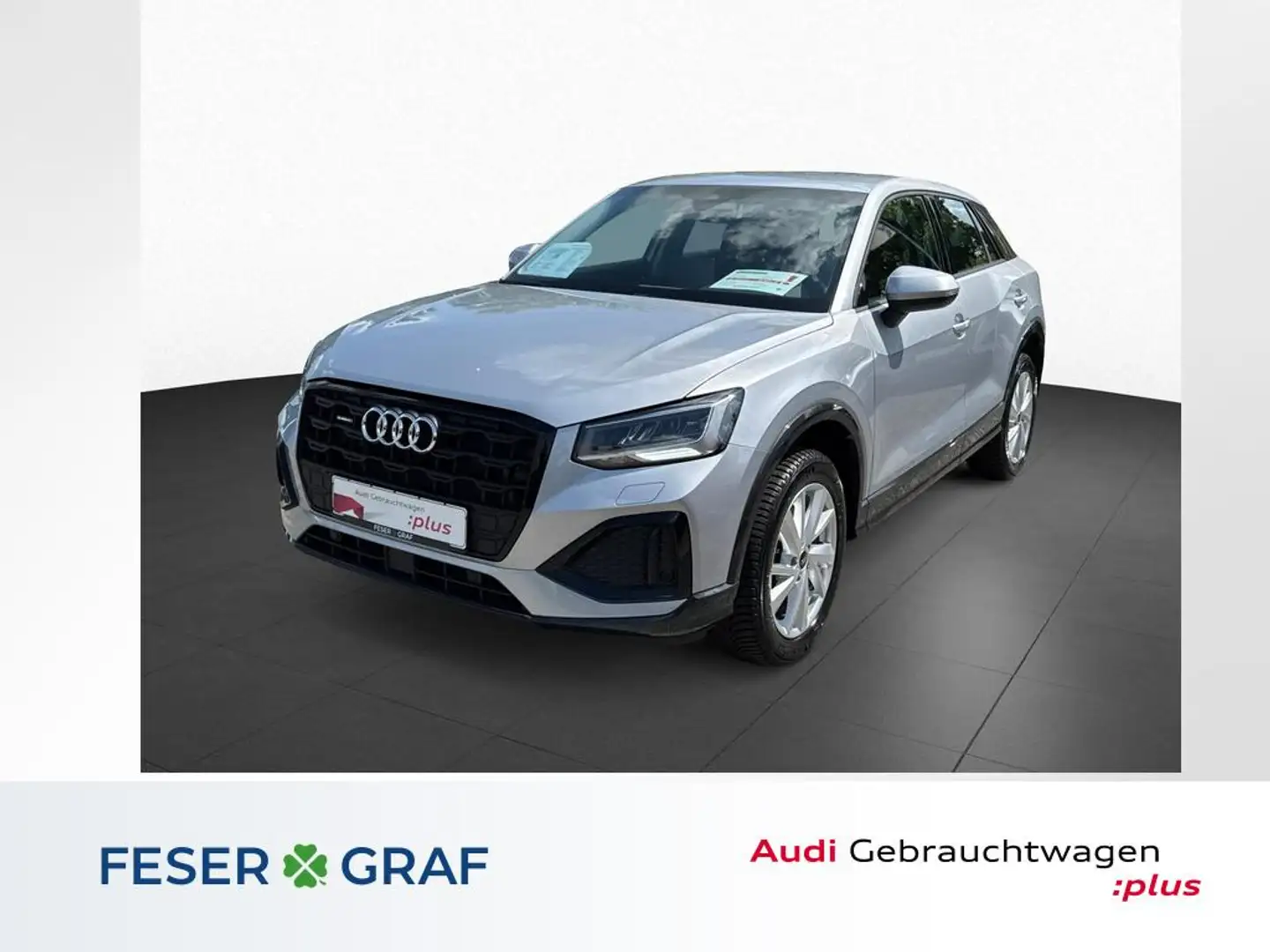 Audi Q2 adv 40 TFSI qu. S-tro. +Kamera+ACC+NAVI+LED+ Zilver - 1