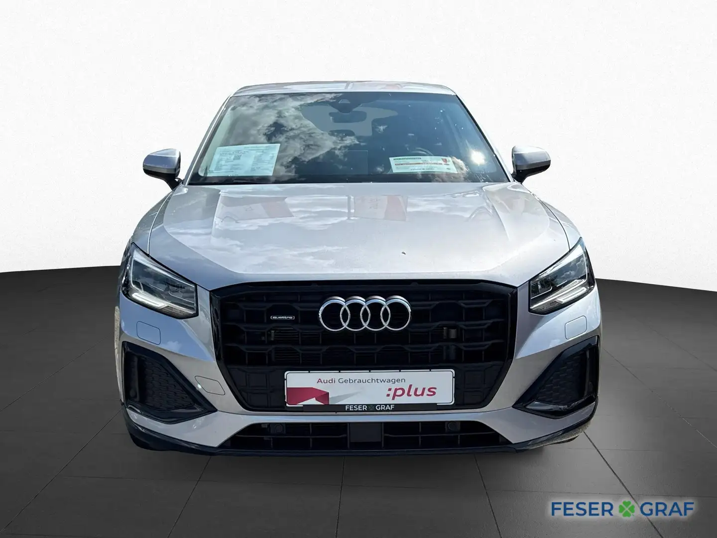 Audi Q2 adv 40 TFSI qu. S-tro. +Kamera+ACC+NAVI+LED+ Silber - 2