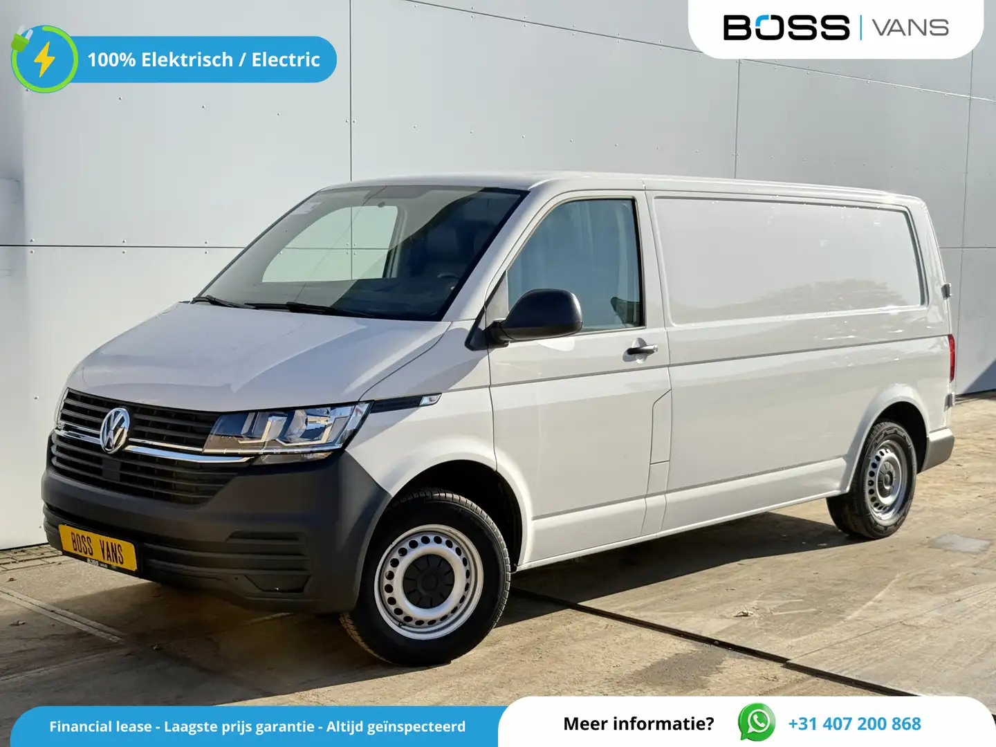 Volkswagen Transporter e-Transporter 113PK L2H1 138KM WLTP 37,3kWh 100% E Blanc - 1