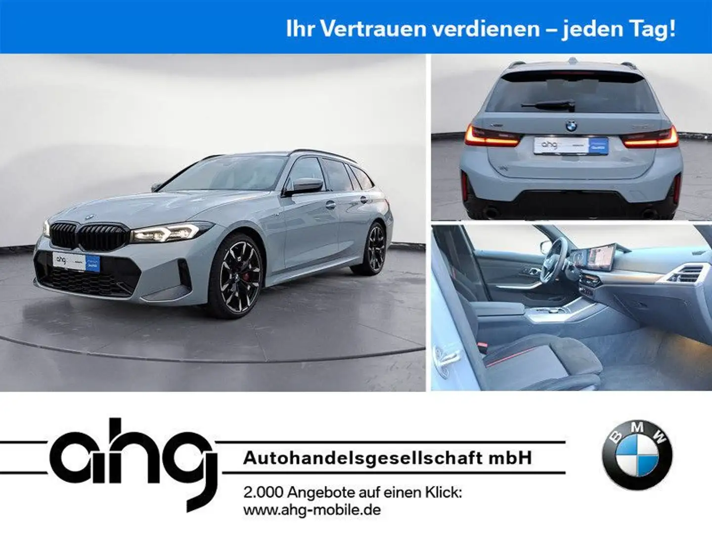 BMW 320 d xDrive Touring M Sportpaket Pro AHK Inno.Pa Grijs - 1