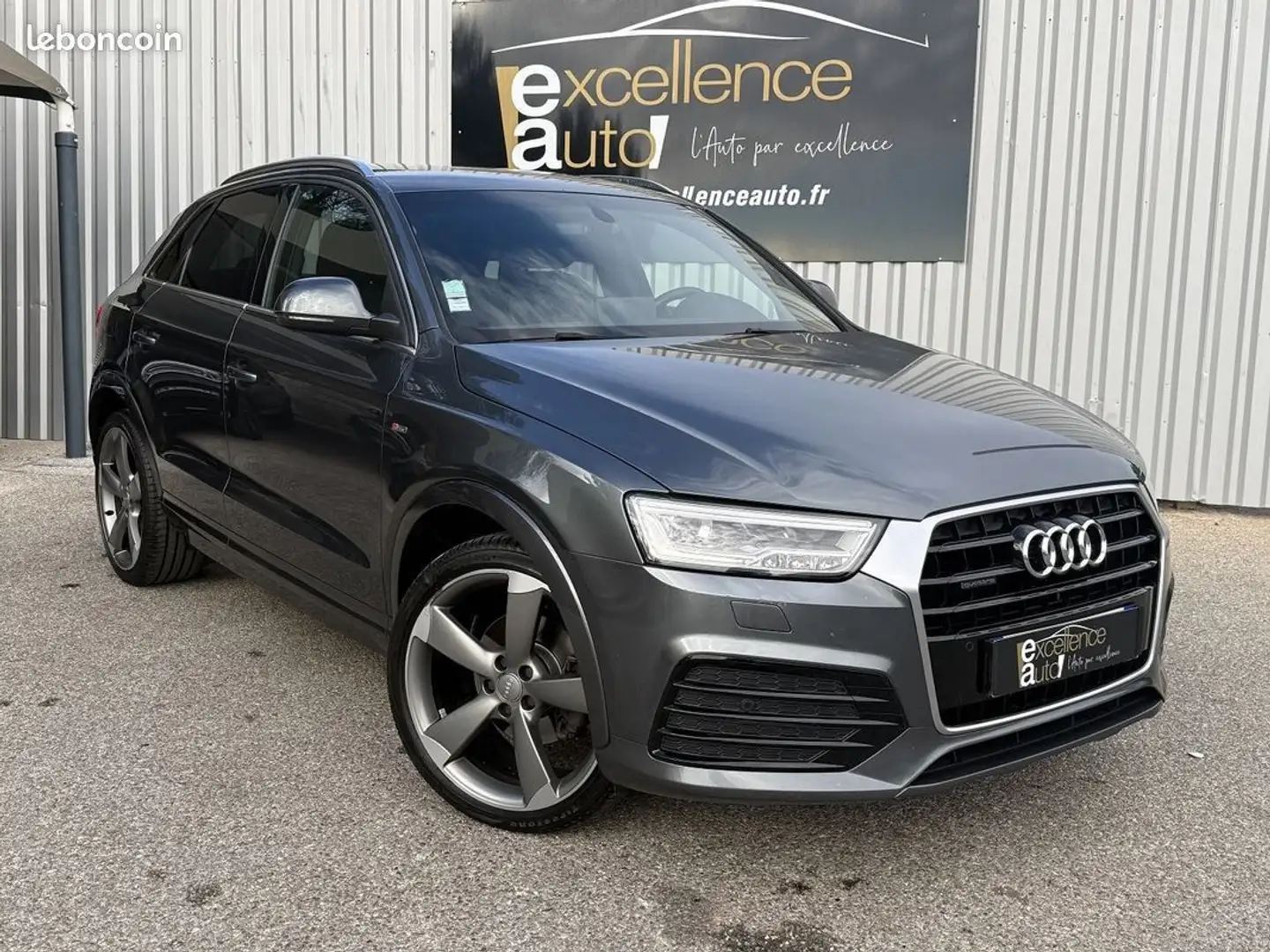 Audi Q3 2.0 TDI 184CH S LINE QUATTRO Gris - 1