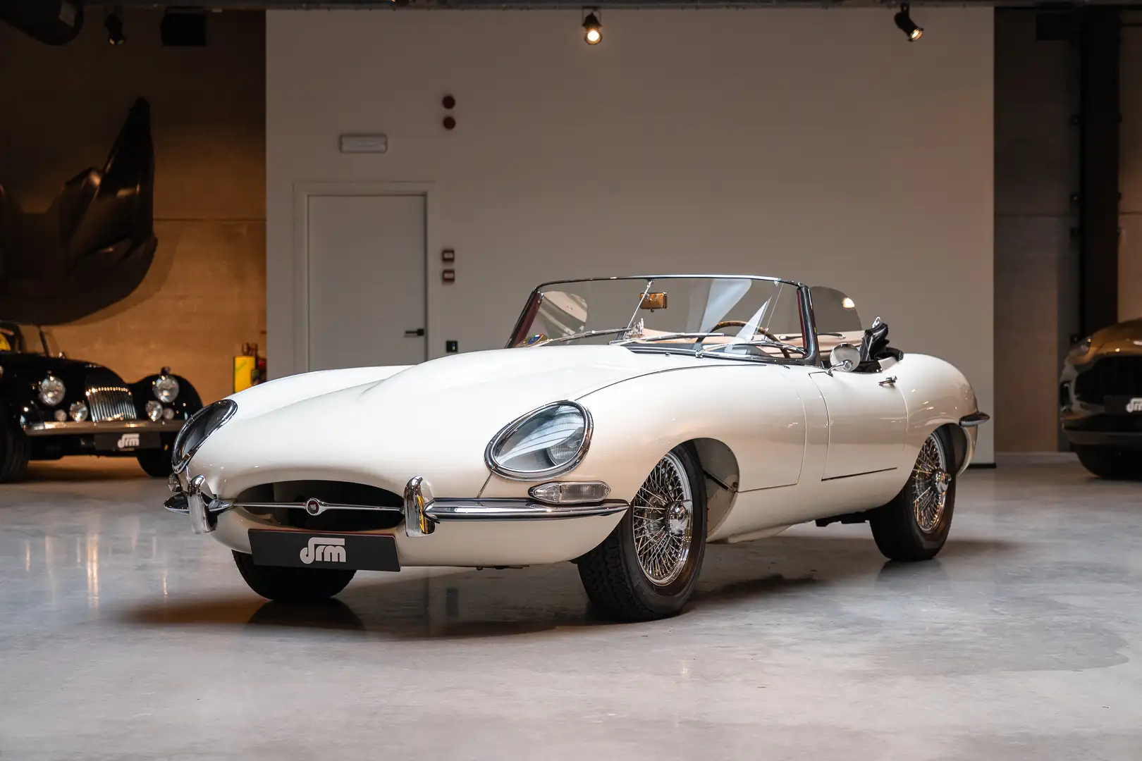 Jaguar E-Type 3.8 Cabrio - European - Matching! Blanco - 1