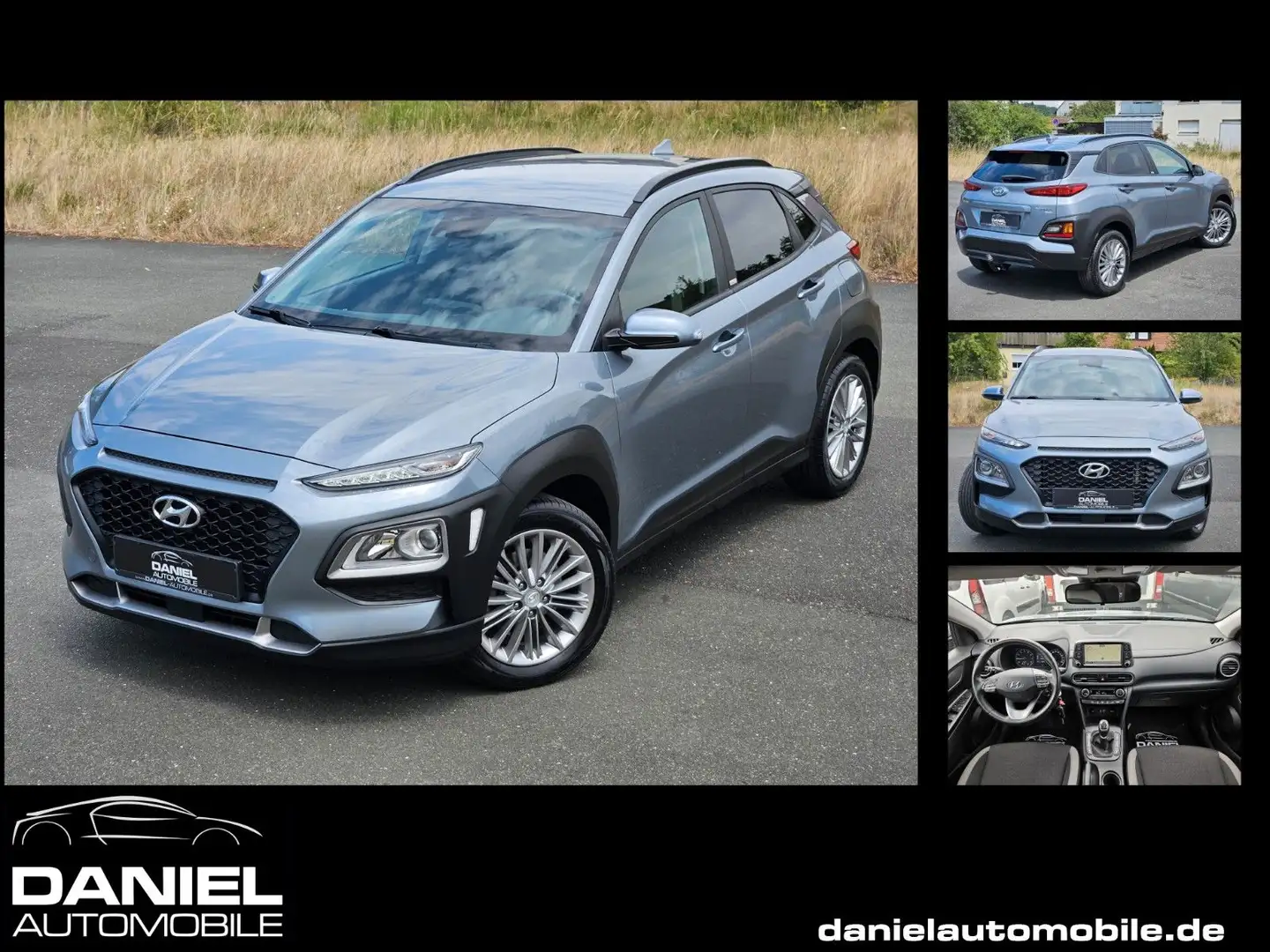 Hyundai KONA 1.0 T-GDI Advantage 2WD NAVI+AHK+KLIMAAUT.+ Silber - 1