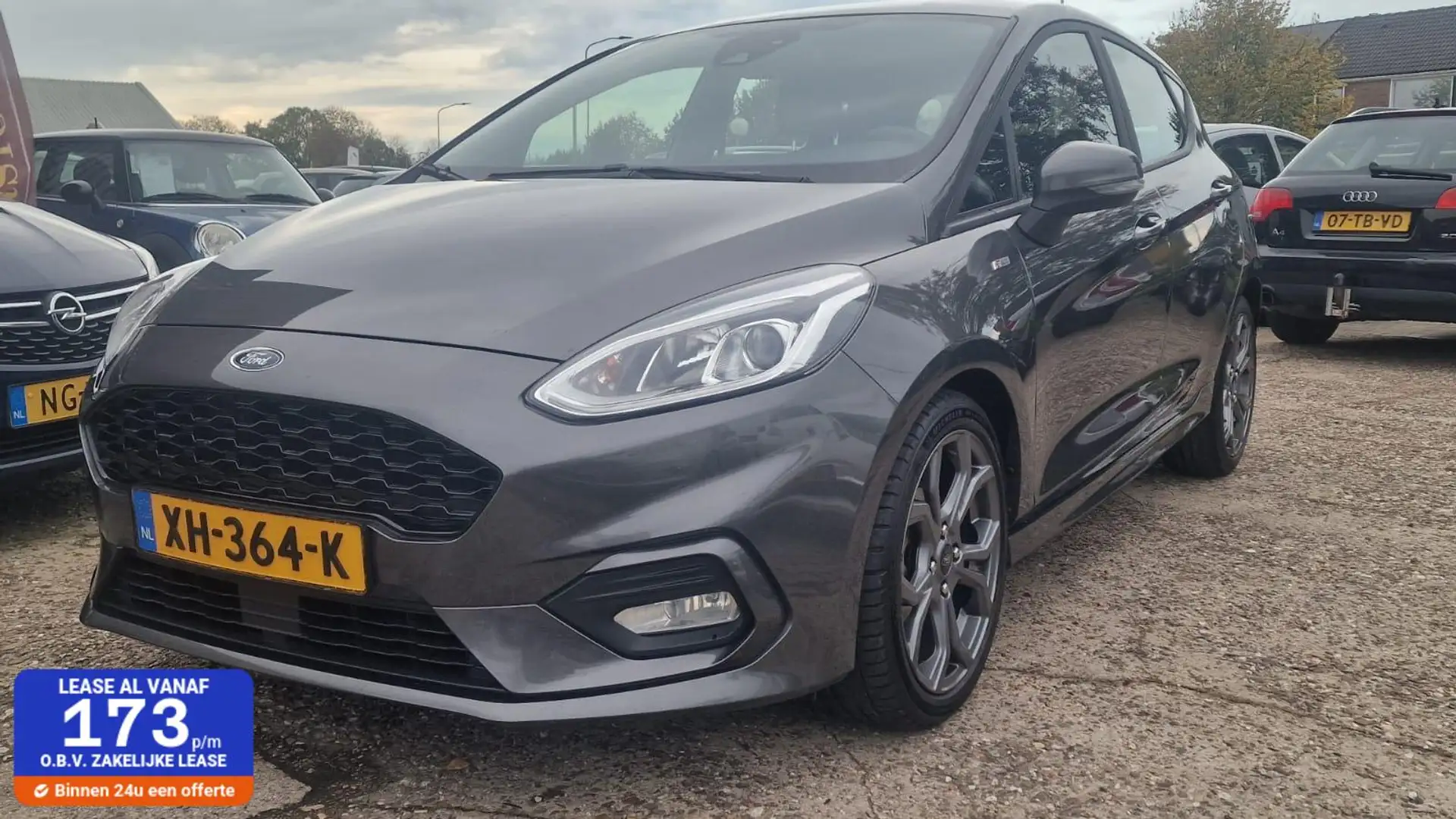 Ford Fiesta 1.0 EcoBoost ST-Line💢€10499,-💢136678 KM Nap Grijs - 1