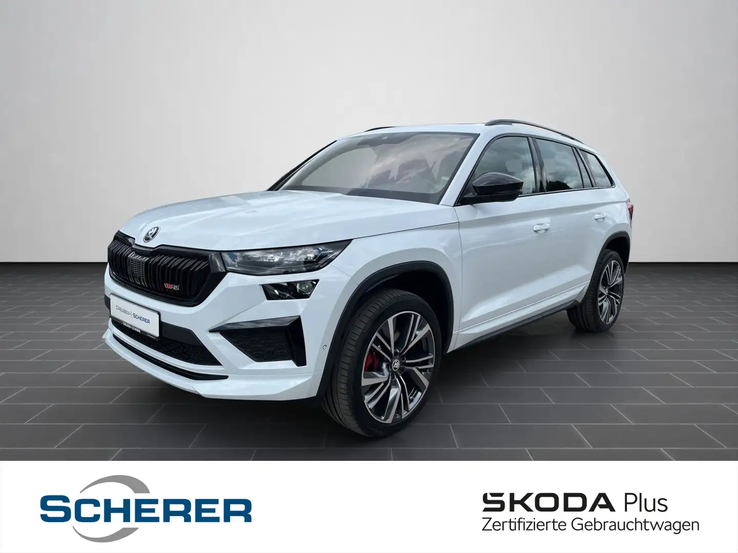 Skoda Kodiaq RS 2.0 TSI DSG 4x4 AHK NAVI RFK SHZ ACC P Wit - 1