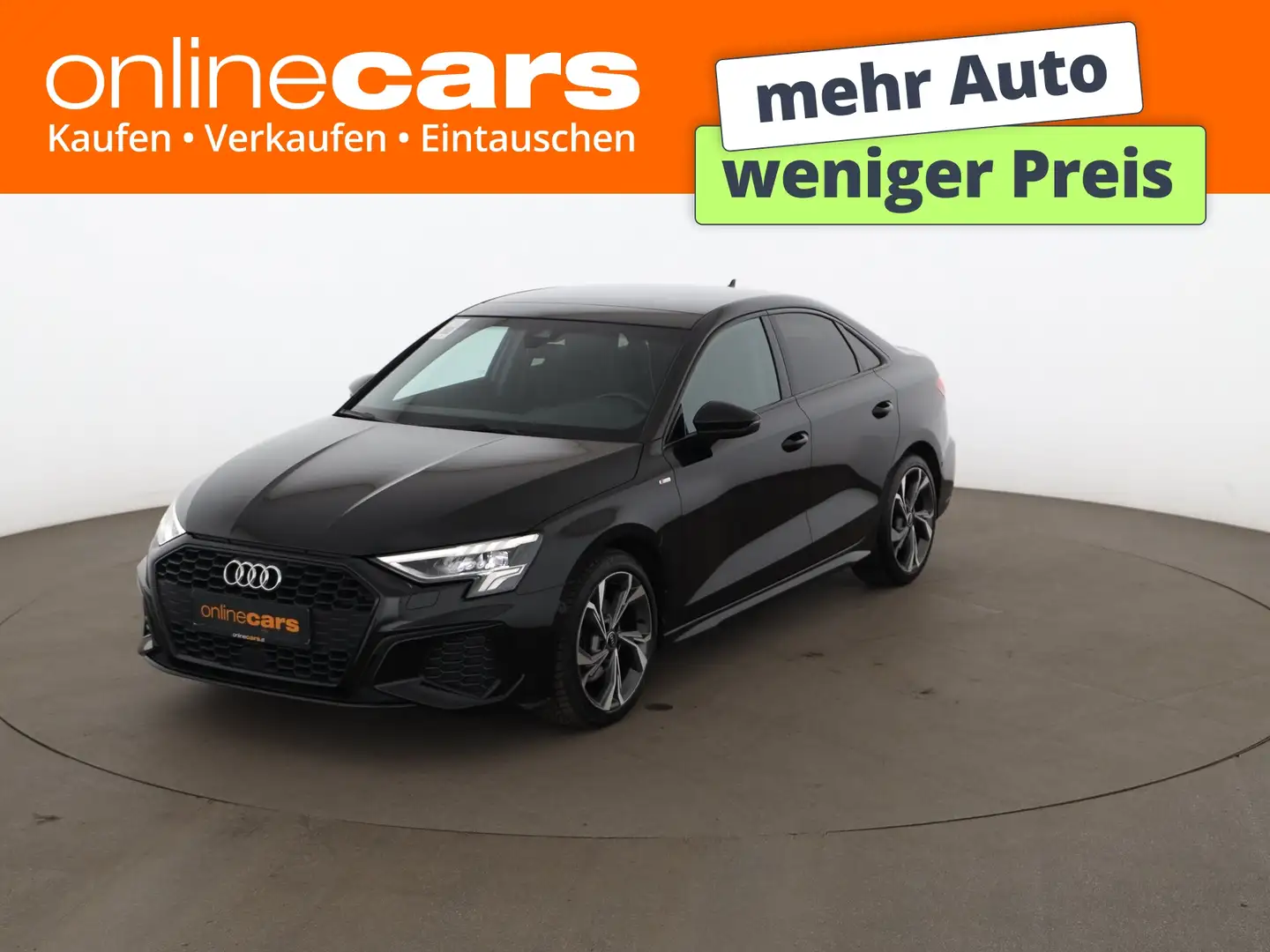 Audi A3 Limousine 30 TFSI S-Line Aut LED SKY LEDER NAV Schwarz - 1