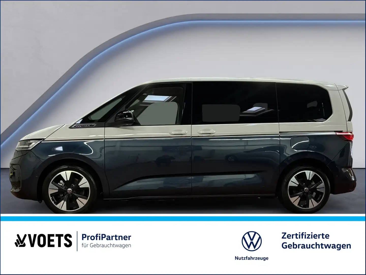 Volkswagen T7 Multivan Style KÜ 2.0 TDI DSG MATRIX-LED+ACC+PDC Bleu - 2