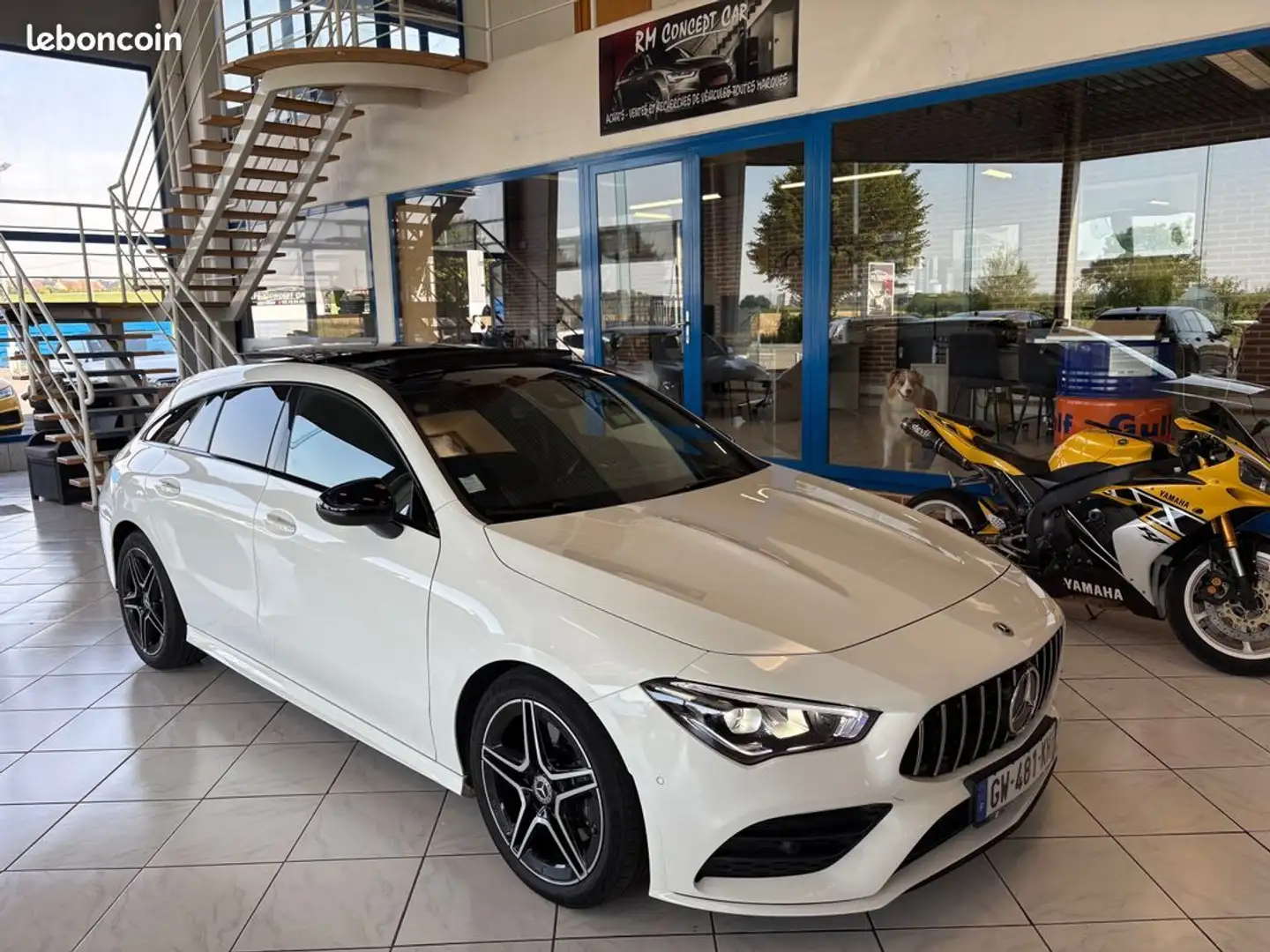 Mercedes-Benz CLA 200 200 AMG 150CH GPS-LED-SEMI CUIR-TOIT OUVRANT-JANTE Blanc - 1