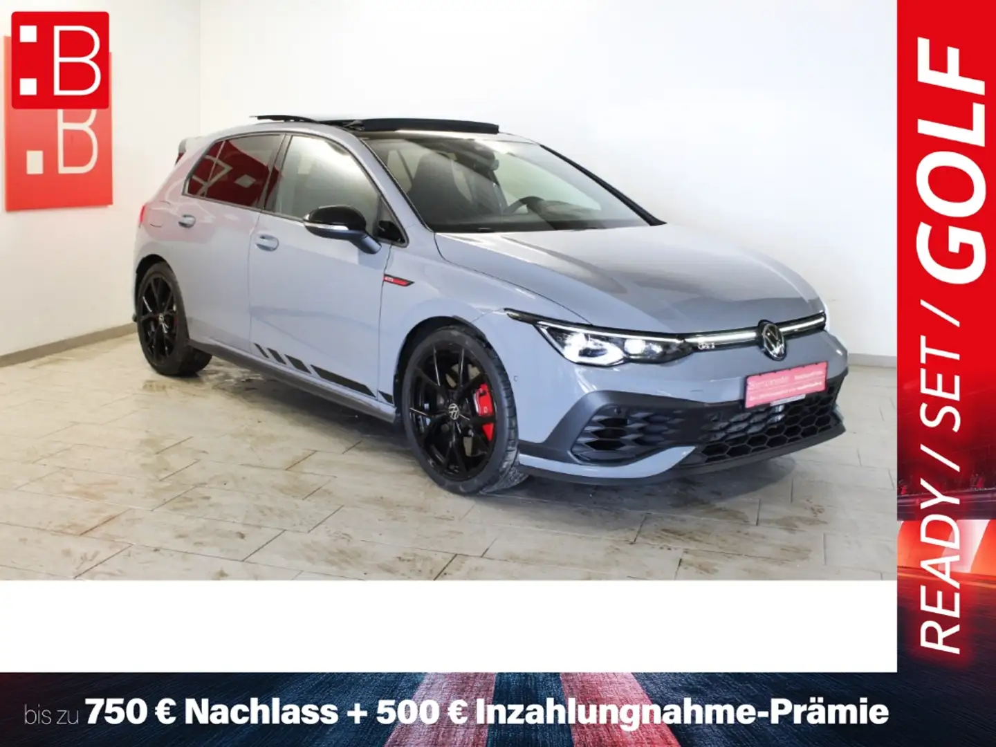 Volkswagen Golf GTI 8 2.0 TSI DSG Clubsport Black Style 19 PANO HuD H/ Grau - 1