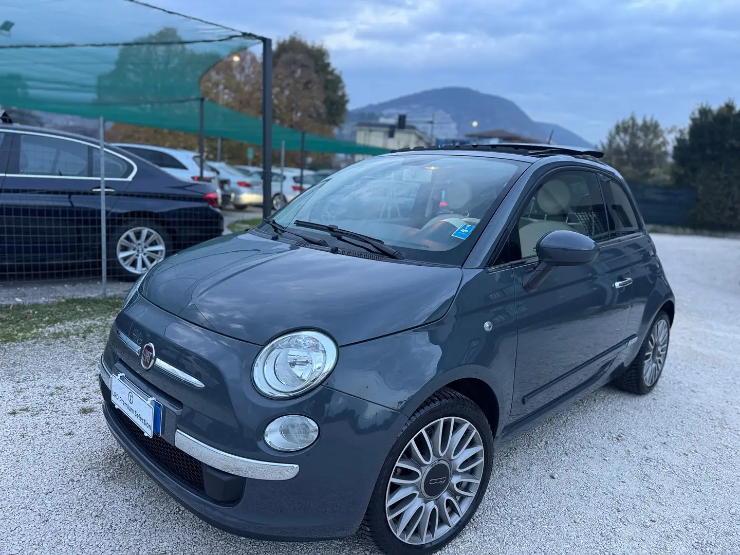 Fiat 500 500 1.2 Lounge 69cv Cambio Auto +Tetto Apribile Gris - 1