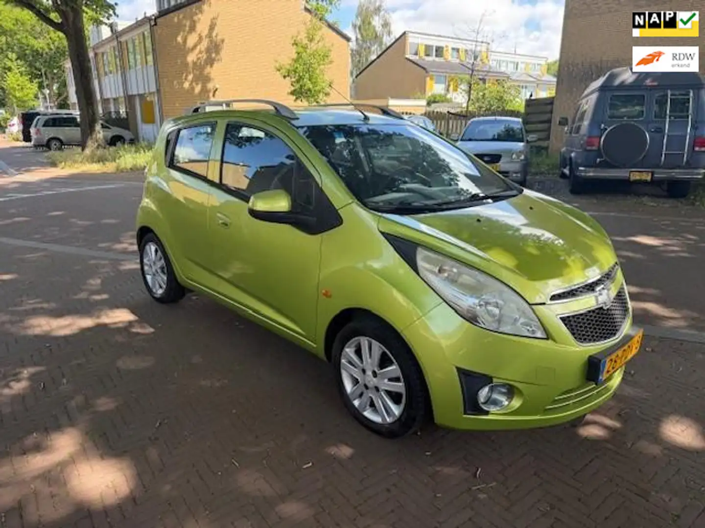 Chevrolet Spark Airco / 77.000 NAP / Nieuw APK / Mooie auto Groen - 1