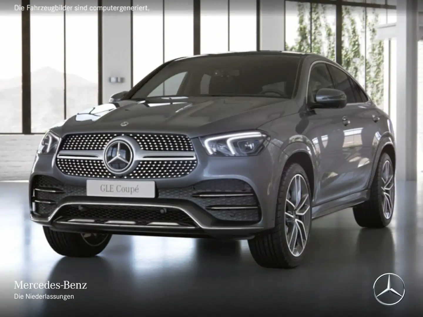 Mercedes-Benz GLE 400 d Coupé 4M AMG+PANO+360+AHK+MULTIBEAM+22" Grau - 2