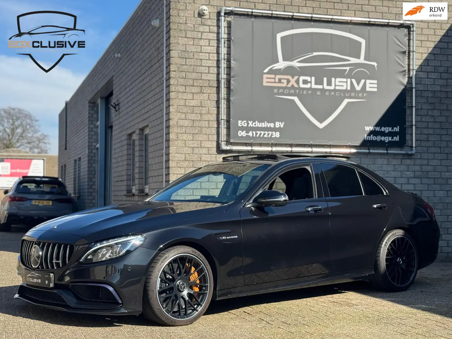 Mercedes-Benz C 63 AMG C63 S Ceramic/HUD/Pano/Schaal/Carbon/Burmester Zwart - 1