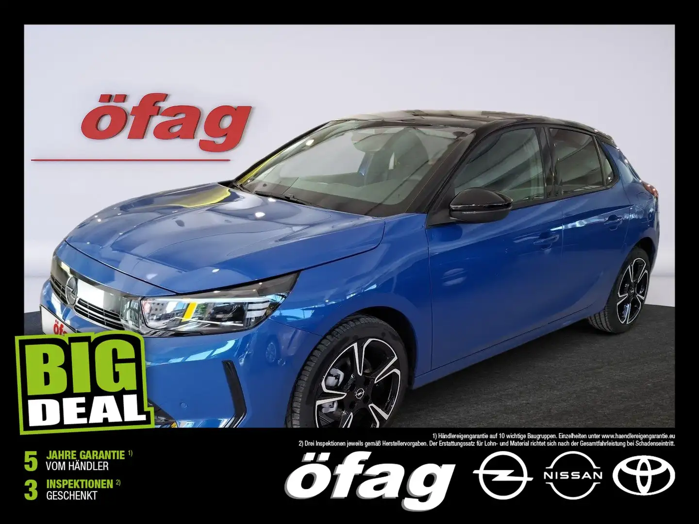Opel Corsa 1.2 Turbo GS Line SHZ+LED+Kamera Blau - 1