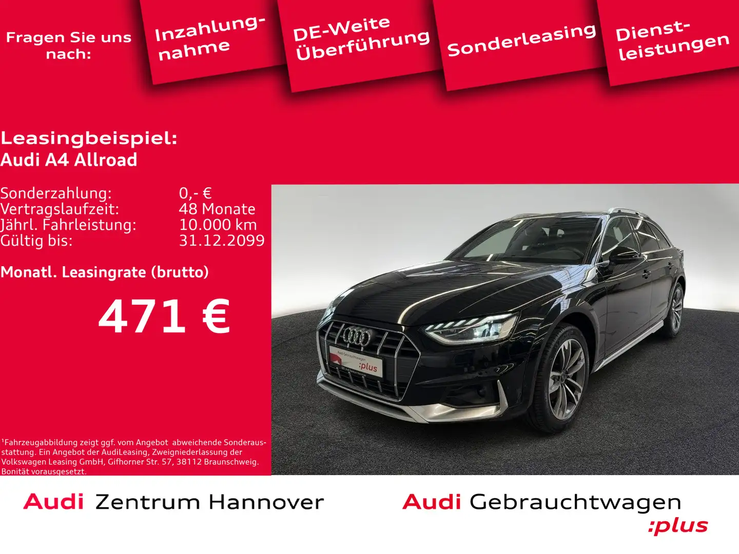 Audi A4 allroad A4 allroad quattro 40 TDI Matrix LED Navi virtua Schwarz - 1