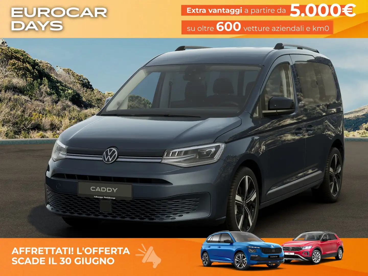 Volkswagen Caddy Style 2.0 TDI 122 CV DSG Blu/Azzurro - 1