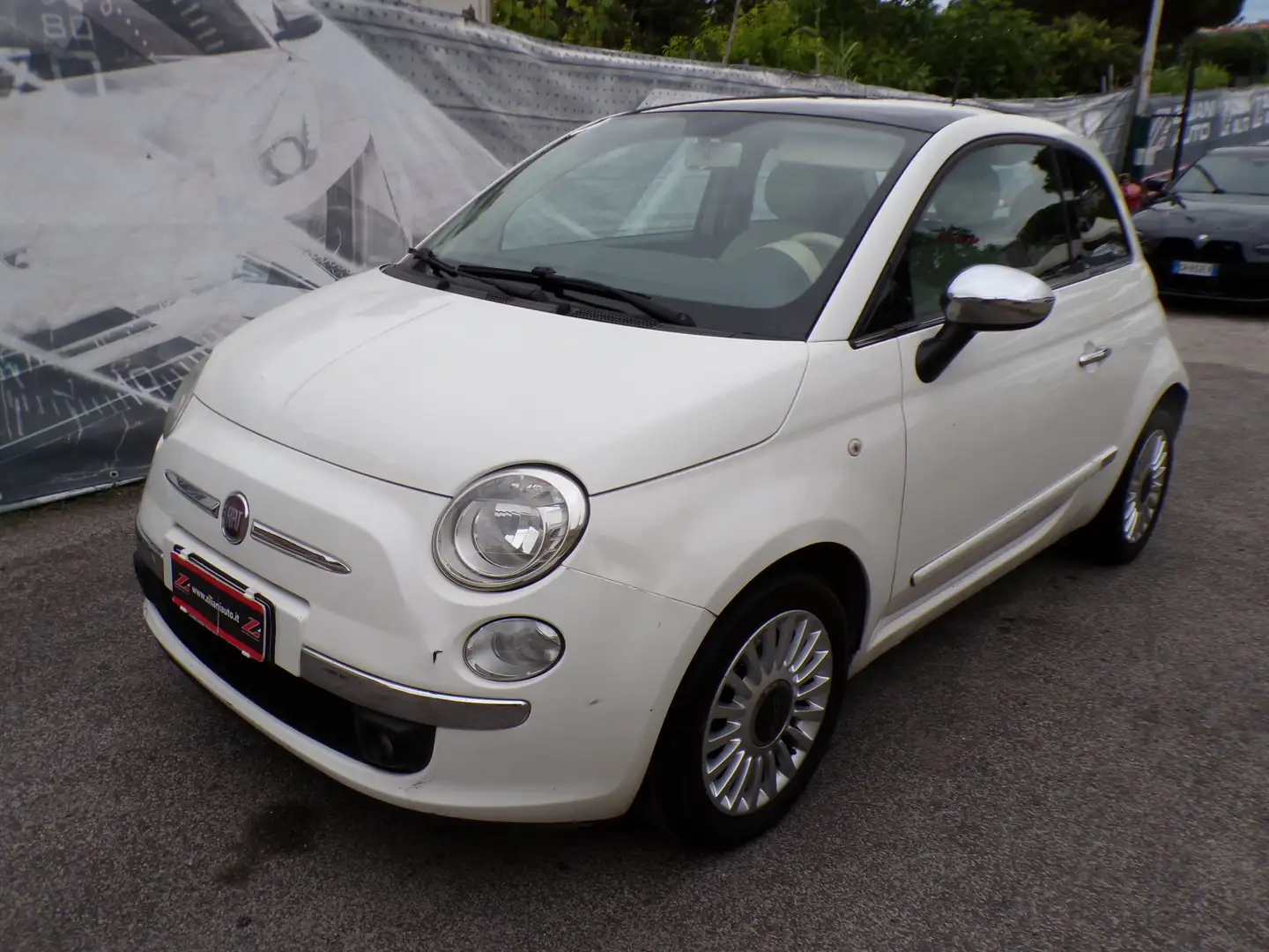 Fiat 500 1.3 mjt 16v Lounge TETTO PAN..BLUETOOTH.. Blanc - 2