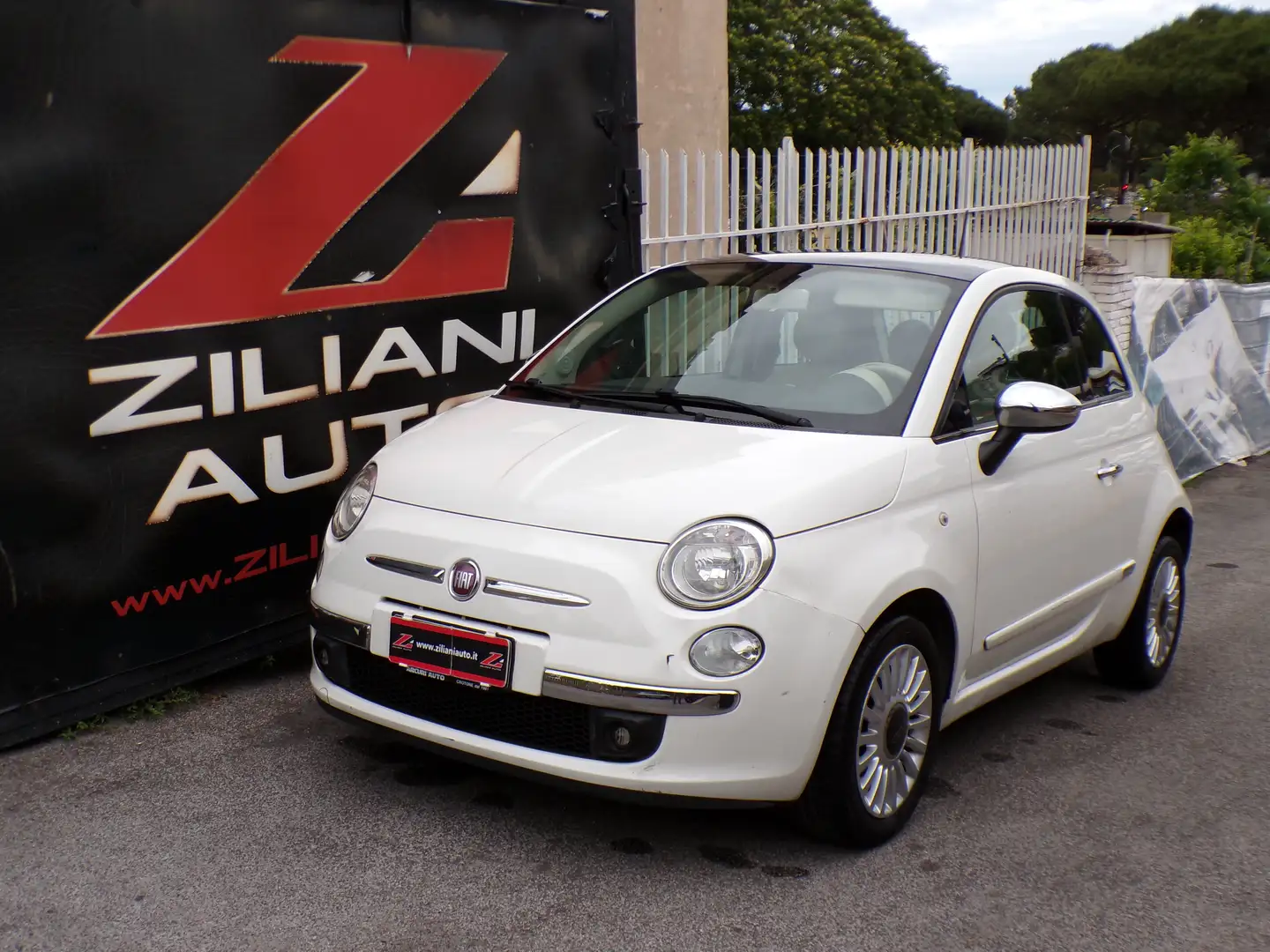Fiat 500 1.3 mjt 16v Lounge TETTO PAN..BLUETOOTH.. Blanc - 1