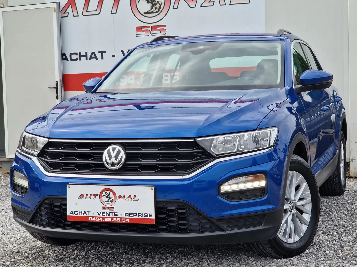 Volkswagen T-Roc 1.0 TSI 116CH*1 PROPRIO*GPS*CARPLAY*LED*PDC*CLIM Bleu - 1