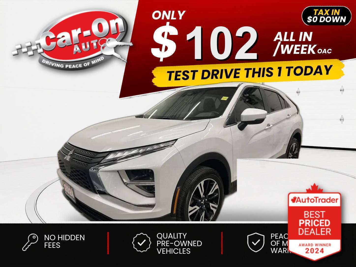 White 2024 Mitsubishi Eclipse Cross SUV / Crossover All-Wheel Drive Automatic