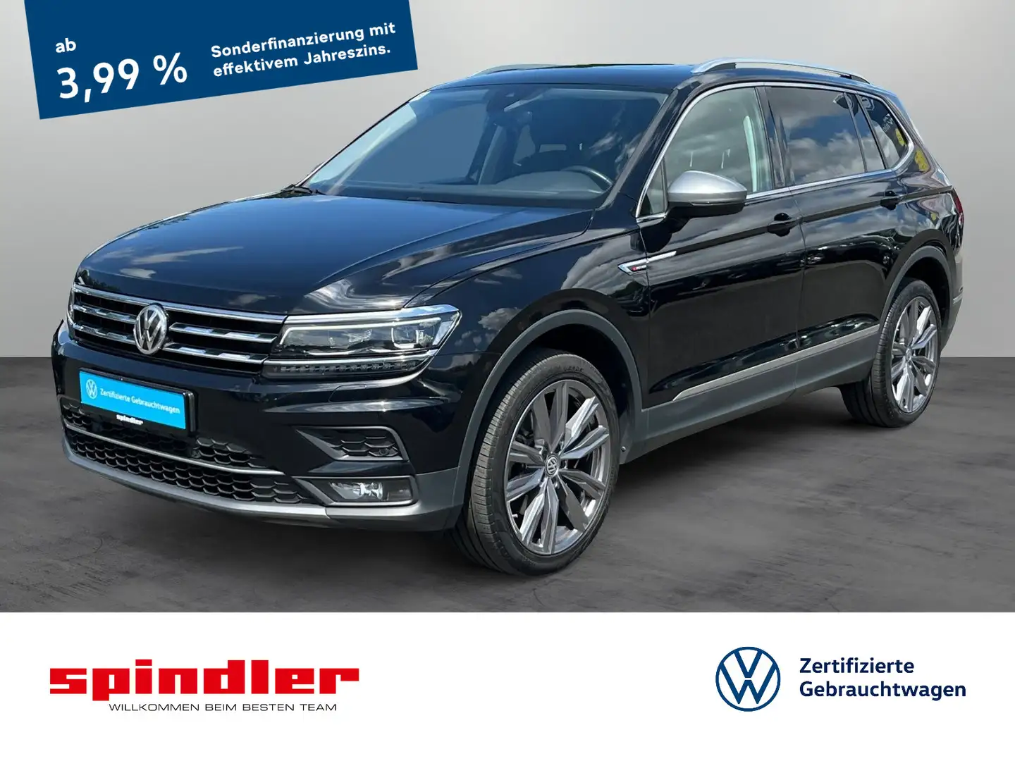 Volkswagen Tiguan Allspace Highline 2.0TDI 4M DSG/ Pano,AHK Schwarz - 1