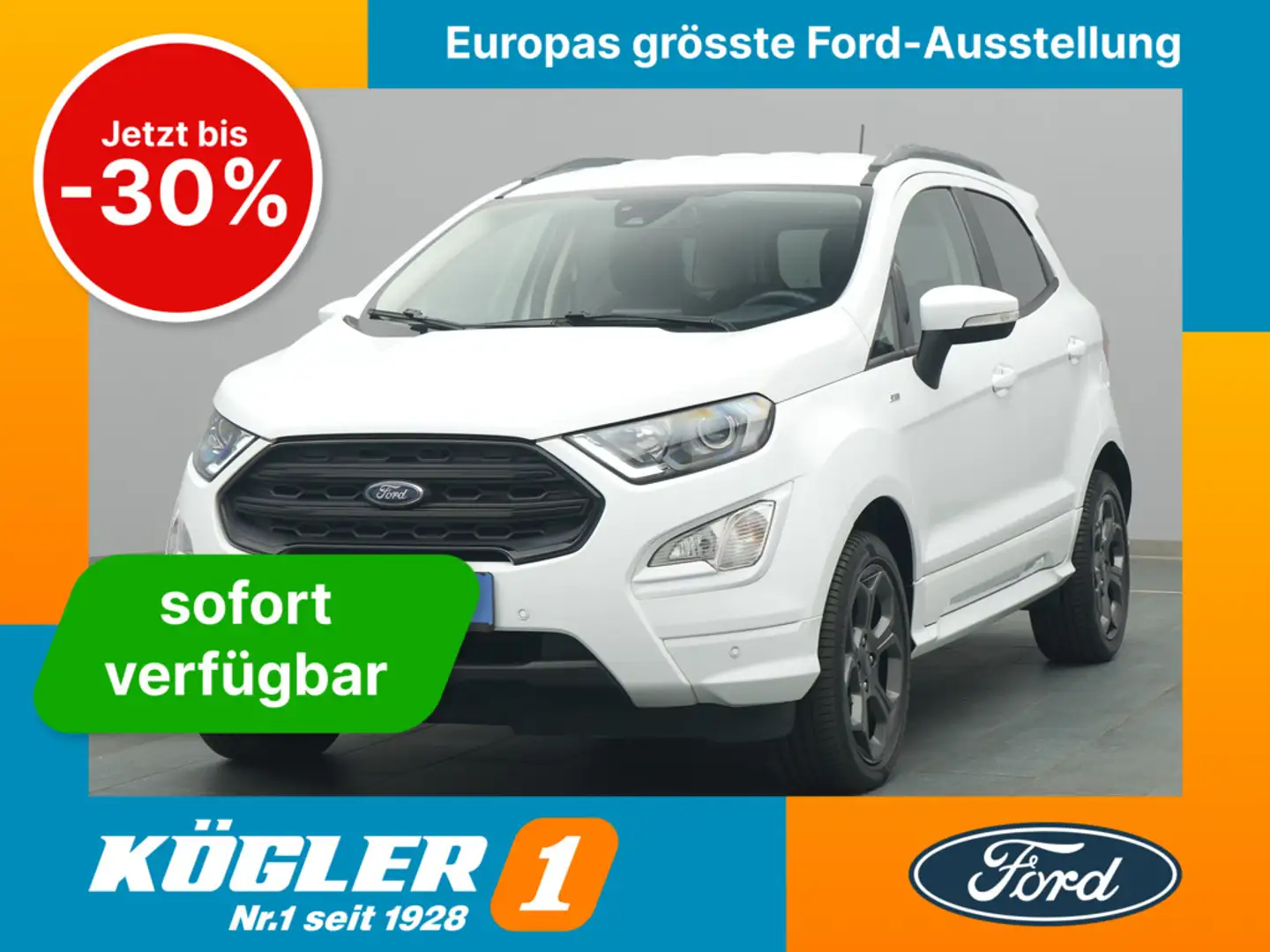 Ford EcoSport ST-Line 125PS/Fahrassistenz&Winter-P. Bianco - 1