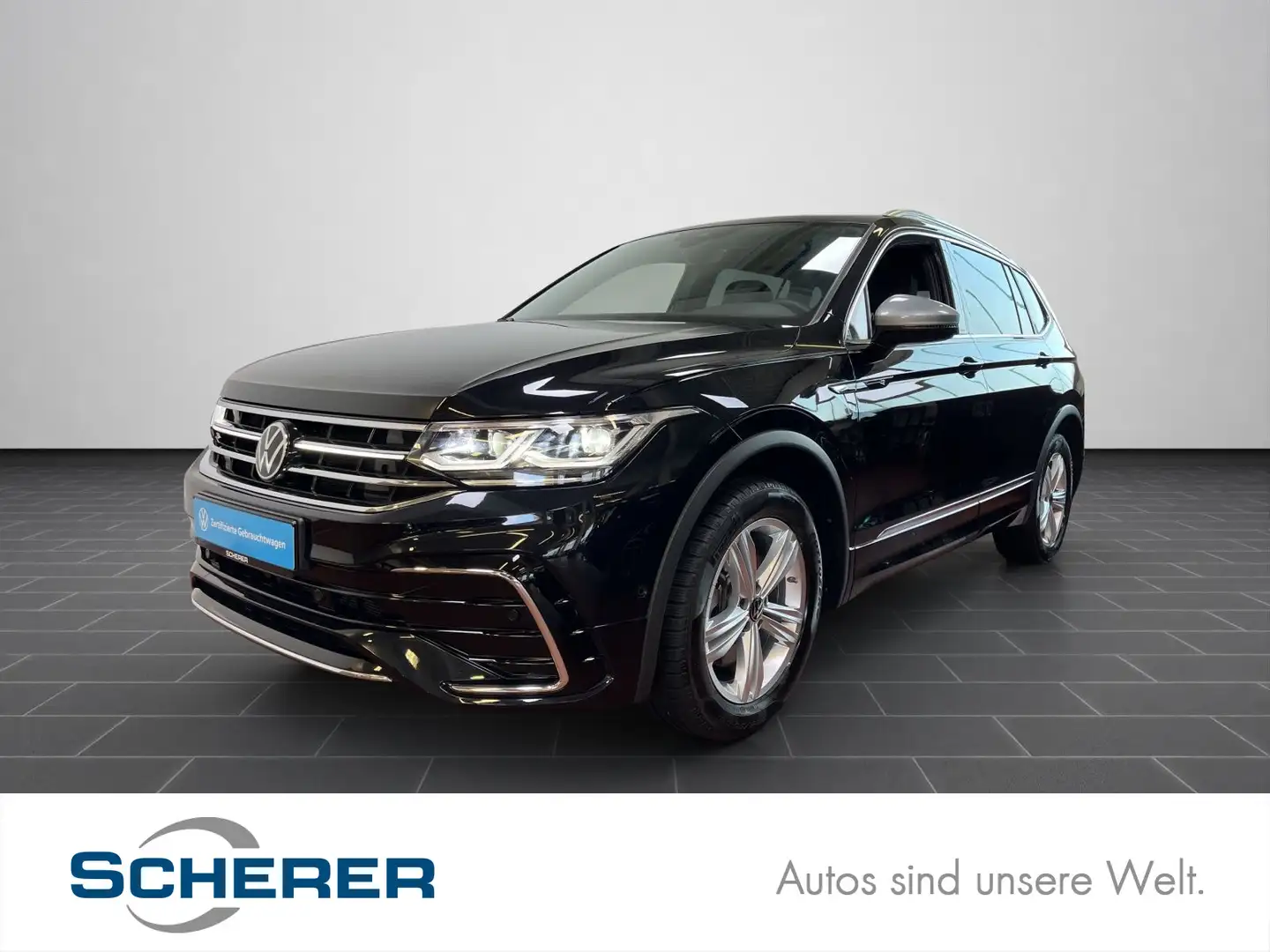 Volkswagen Tiguan Allspace R-Line 2,0TDI 4 Mot.NAVI 7SITZE Schwarz - 1