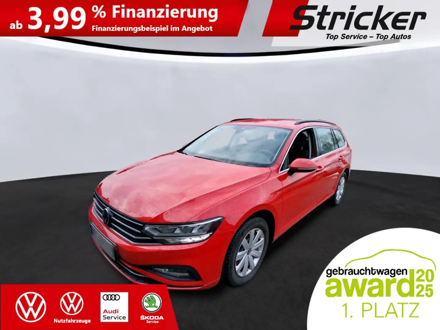 Volkswagen Passat Variant Business 2.0TDI DSG 215,-ohne Anzahlung Navi ACC Rot - 2